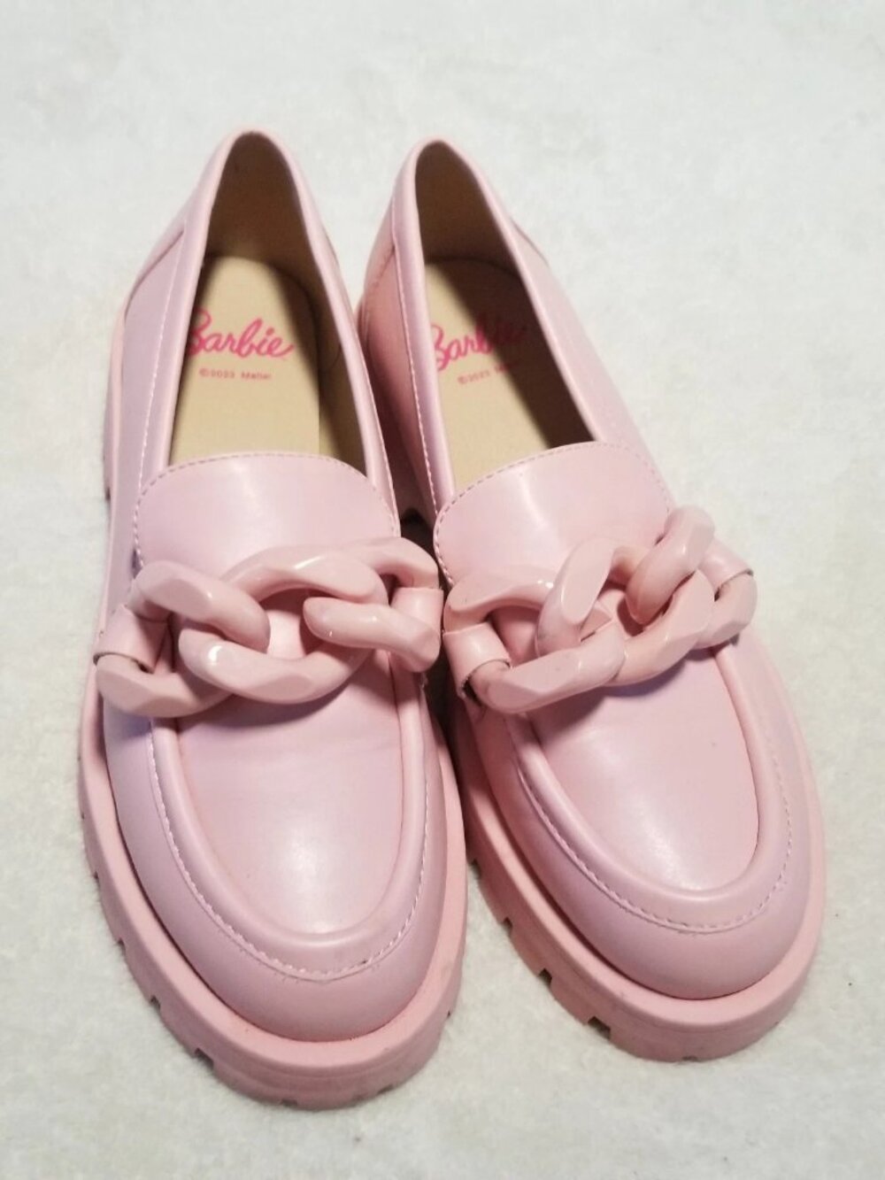 Adult Shoes Size 37 EU Pink Chunky Loafers (Cosplay)